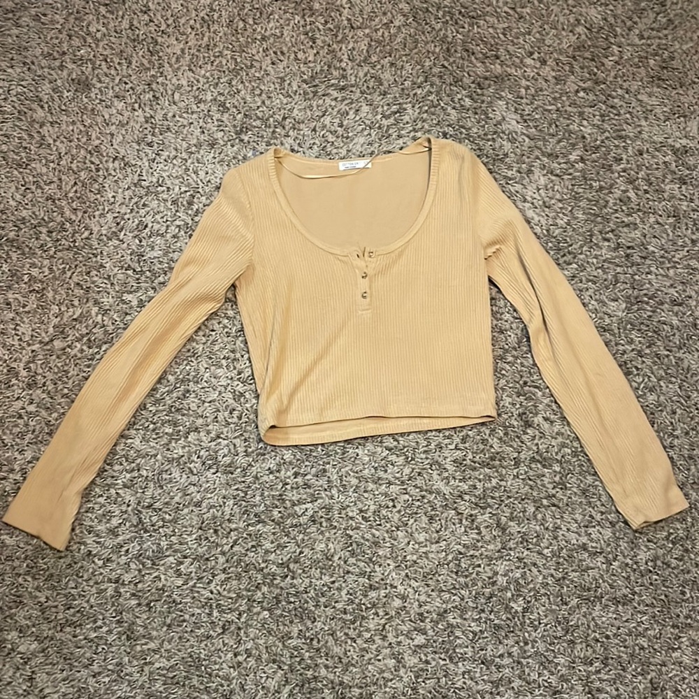Cotton On long sleeve crop top